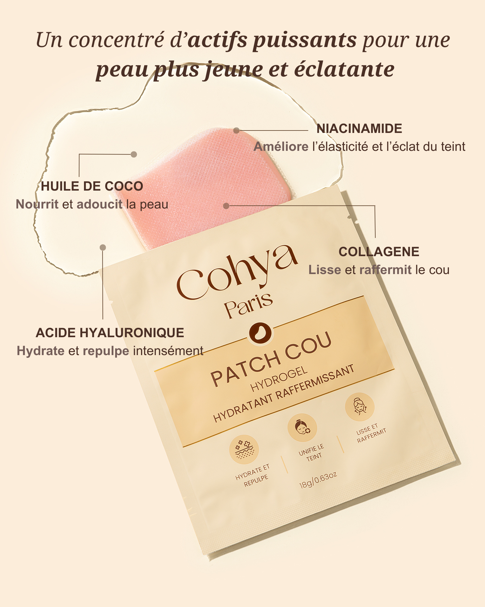 Composition patch cou Cohya